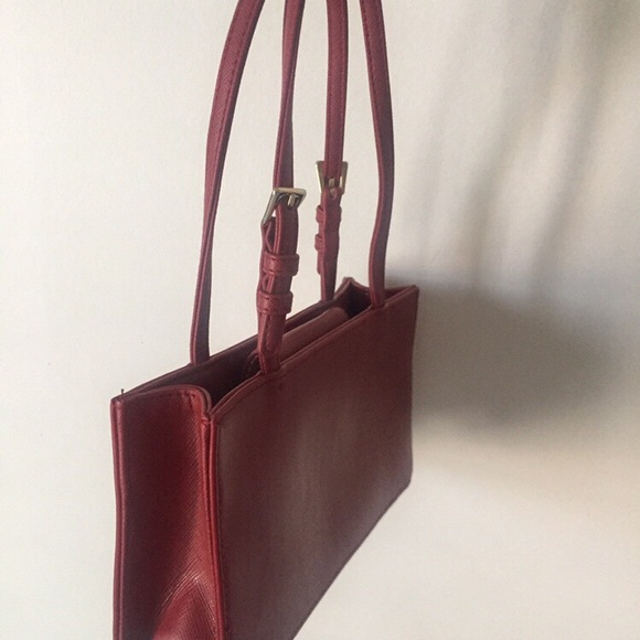 Red Square Baguette Bag - Picture 2 of 4